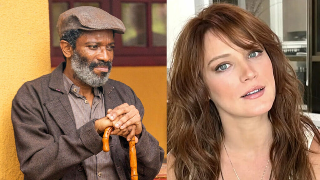 Gentil (Flávio Bauraqui) e Agatha (Bianca Bin) em Terra e Paixão