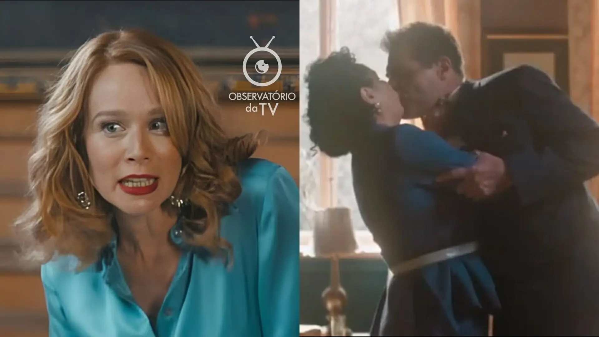 Gilda (Mariana Ximenes), Mirtes (Dadá Coelho) e Gaspar (Thiago Lacerda) de Amor Perfeito