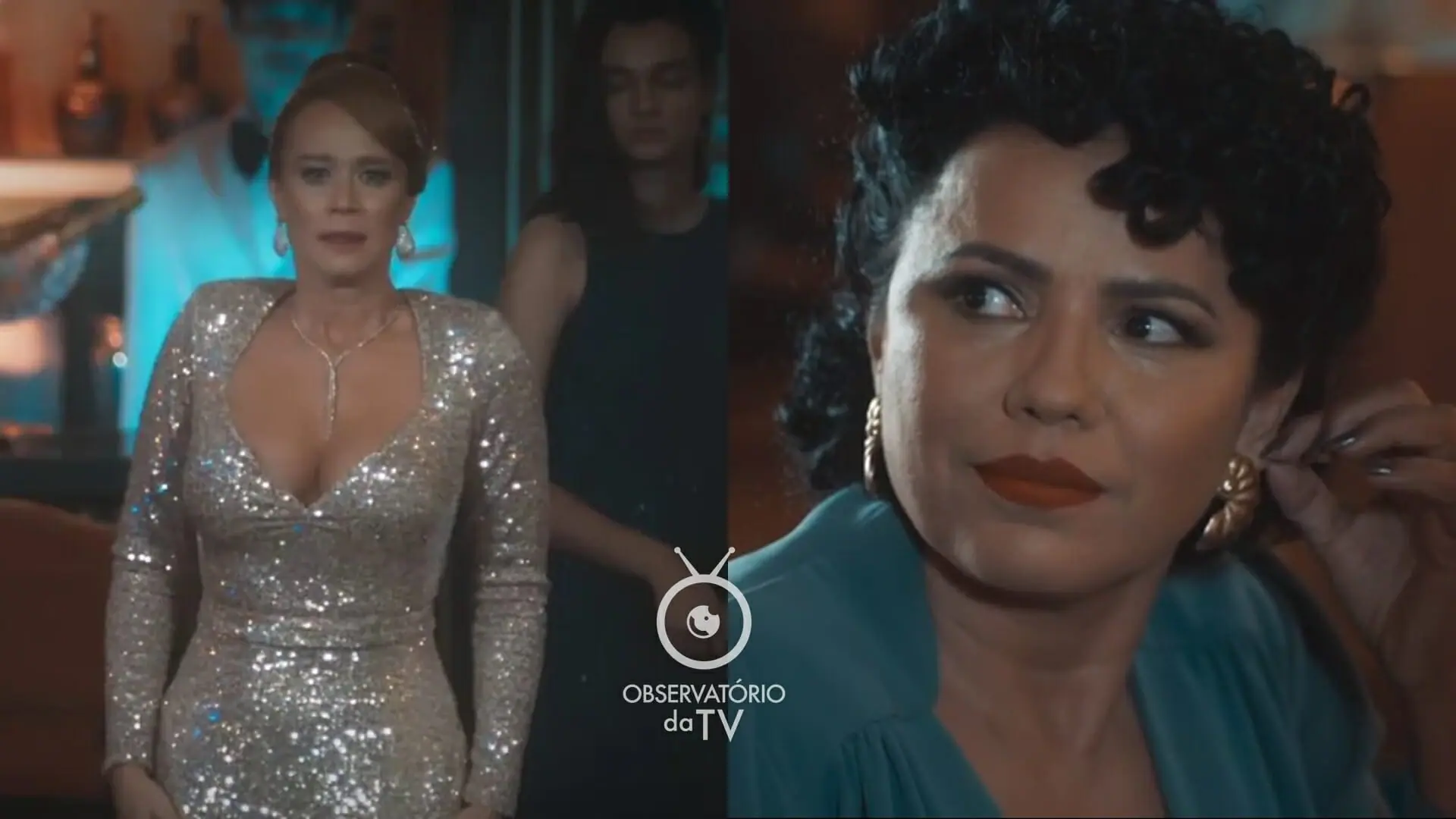 Gilda (Mariana Ximenes) e Mirtes (Dadá Coelho) de Amor Perfeito