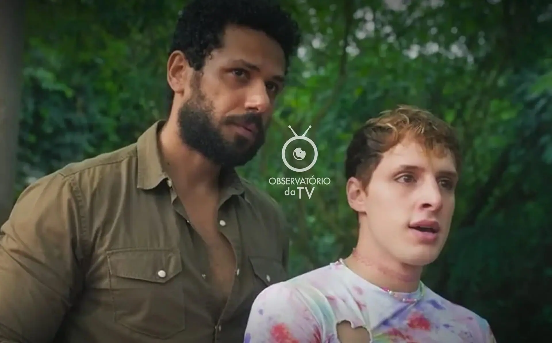 Ramiro (Amaury Lorenzo) e Kelvin (Diego Martins) de Terra e Paixão