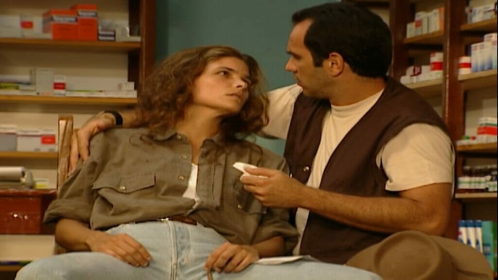 Selena (Cristina Oliveira) e Chico (Humberto Martins) em Corpo Dourado