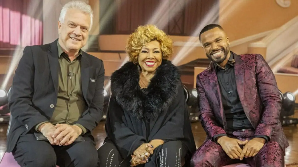 Pedro Bial, Alcione e Alexandre Pires