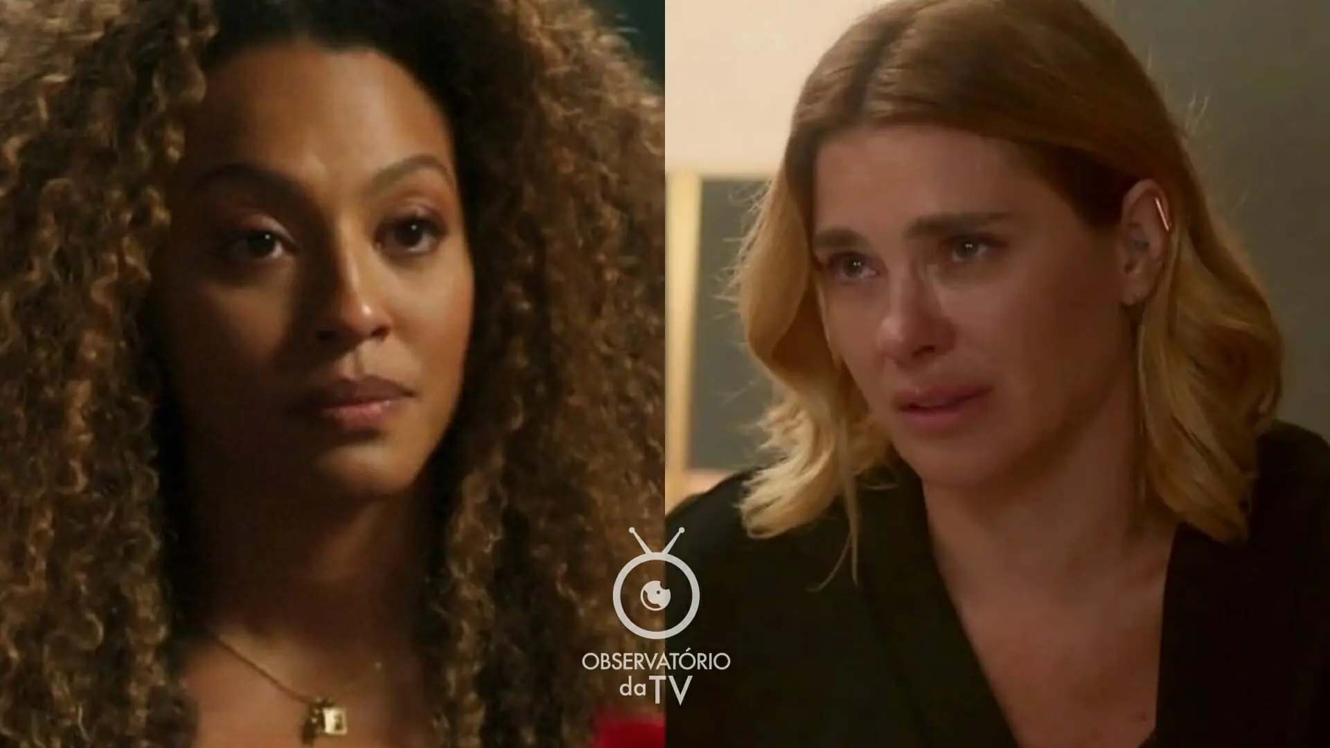 Sol (Sheron Menezzes) e Lumiar (Carolina Dieckmann) de Vai na Fé