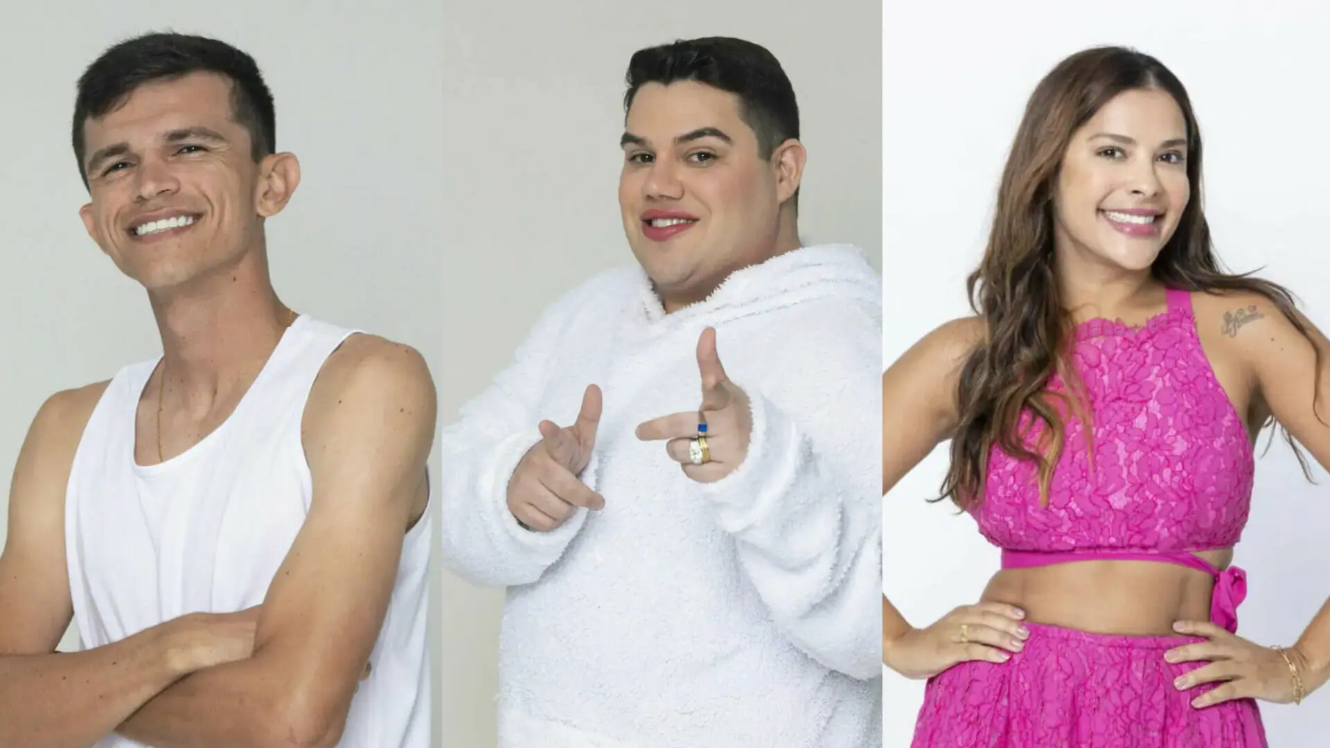 Tiago Dionísio, Erick e Gyselle em A Grande Conquista