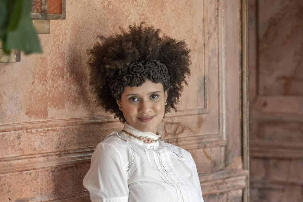 A atriz Malu Dimas