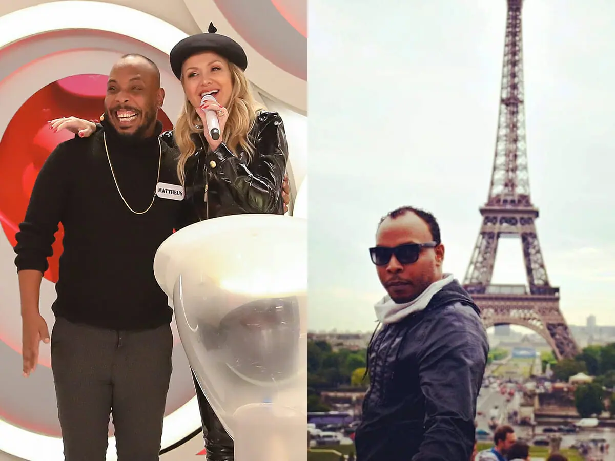 Mattheus Will com Eliana no Rola ou Enrola e durante viagem a Paris