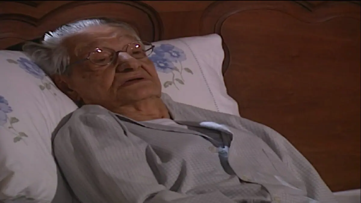 Leopoldo (Oswaldo Louzada) e Flora (Carmen Silva) de Mulheres Apaixonadas