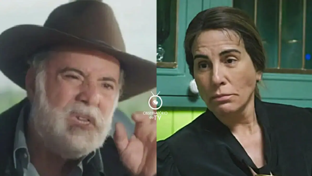 Antônio (Tony Ramos) e Irene (Gloria Pires) em Terra e Paixão