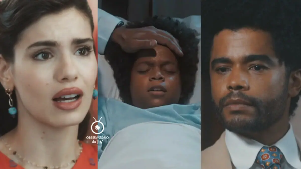 Marê (Camila Queiroz), Marcelino (Levi Asaf) e Orlando (Diogo Almeida) em Amor Perfeito