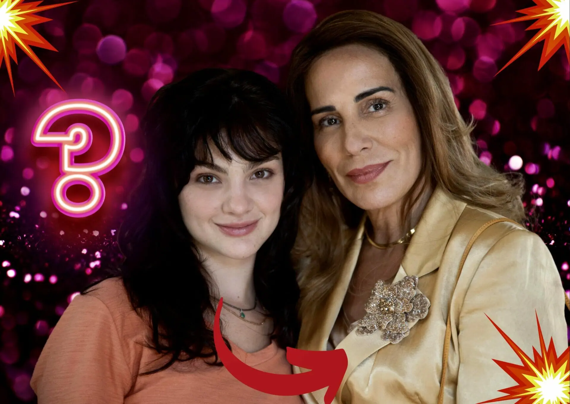 rene (Gloria Pires) e Petra (Debora Ozório) de Terra e Paixão