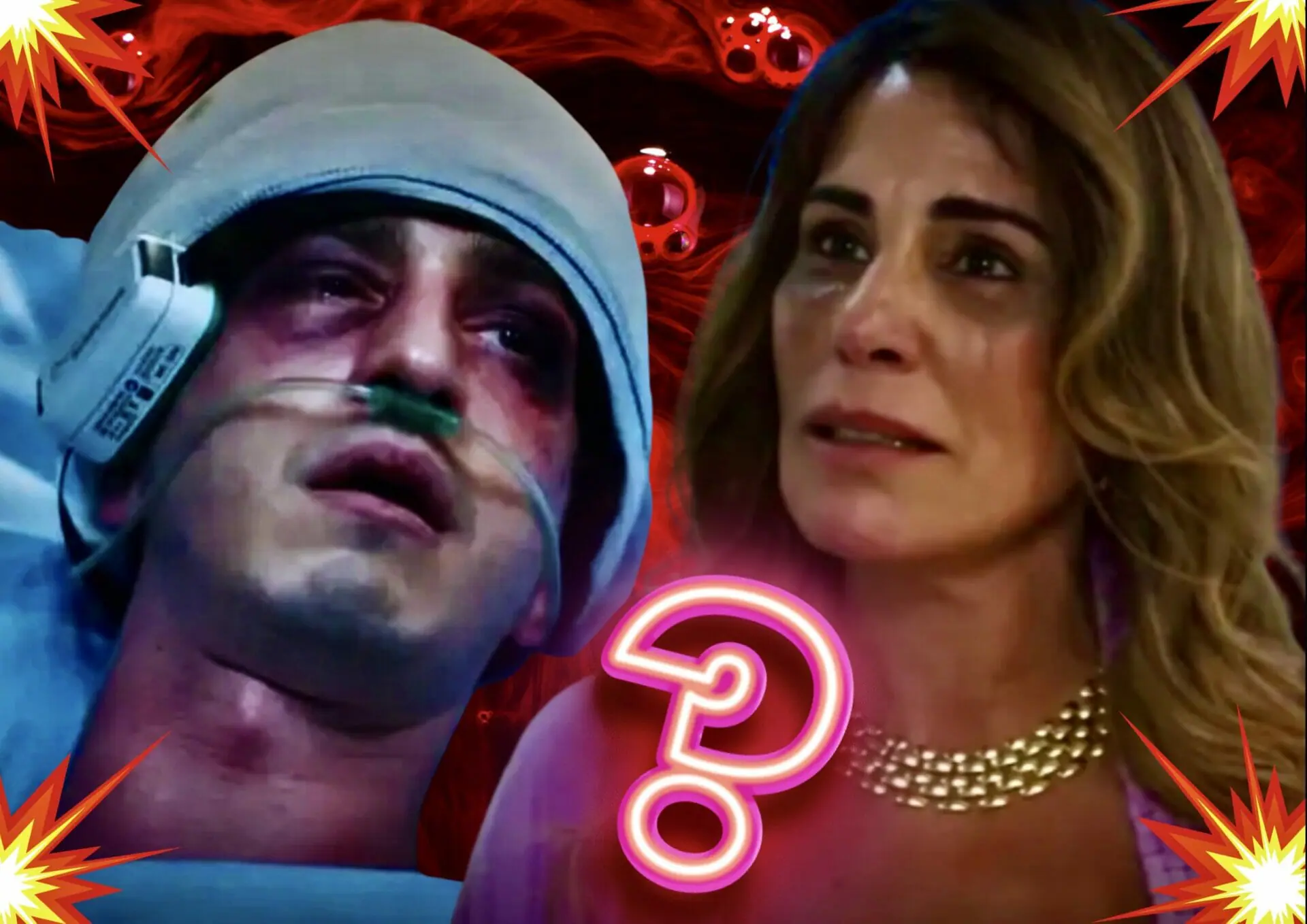 Irene (Gloria Pires) e Daniel (Johnny Massaro) em Terra e Paixão
