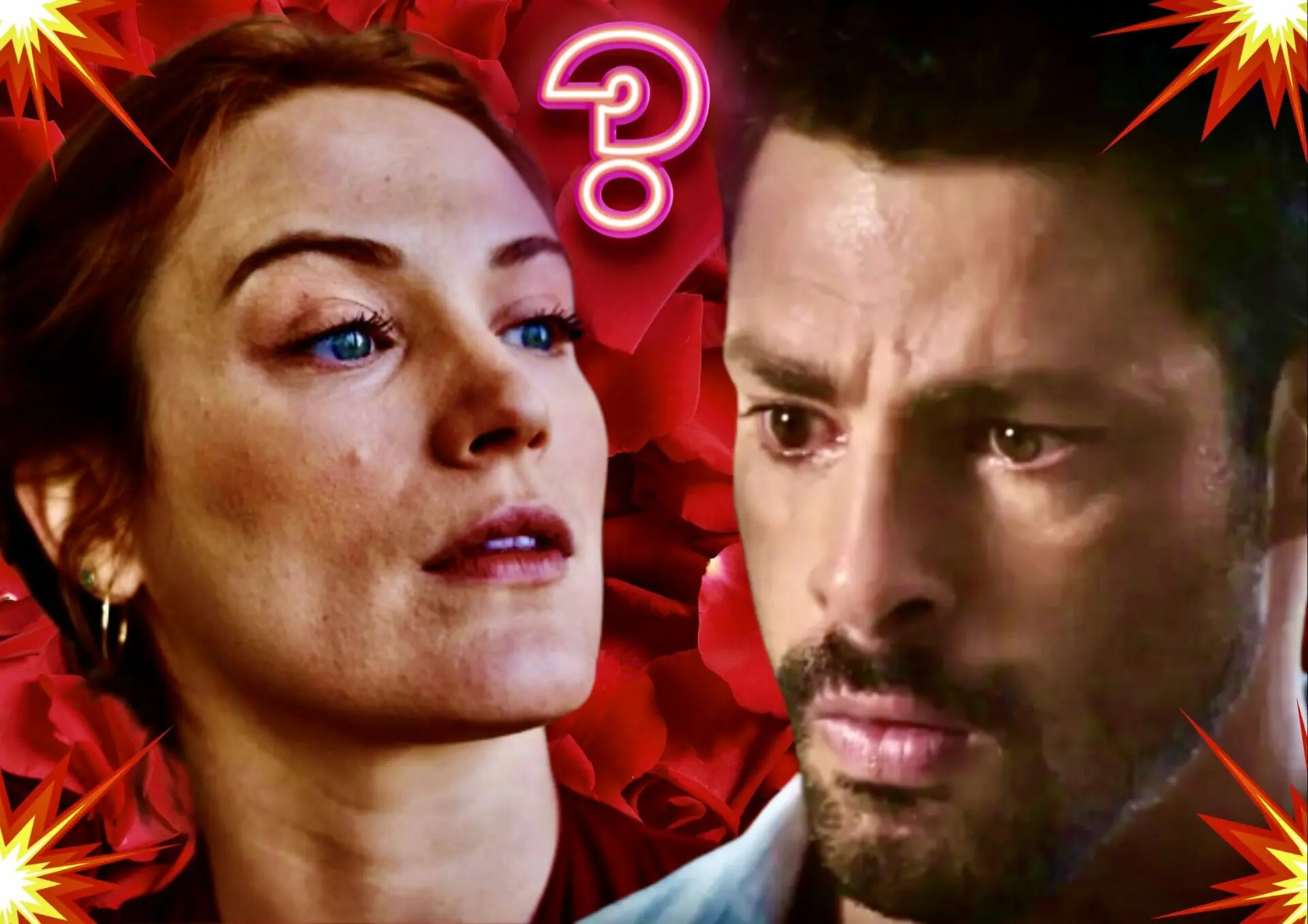 Caio (Cauã Reymond) e Agatha (Bianca Bin) em Terra e Paixão