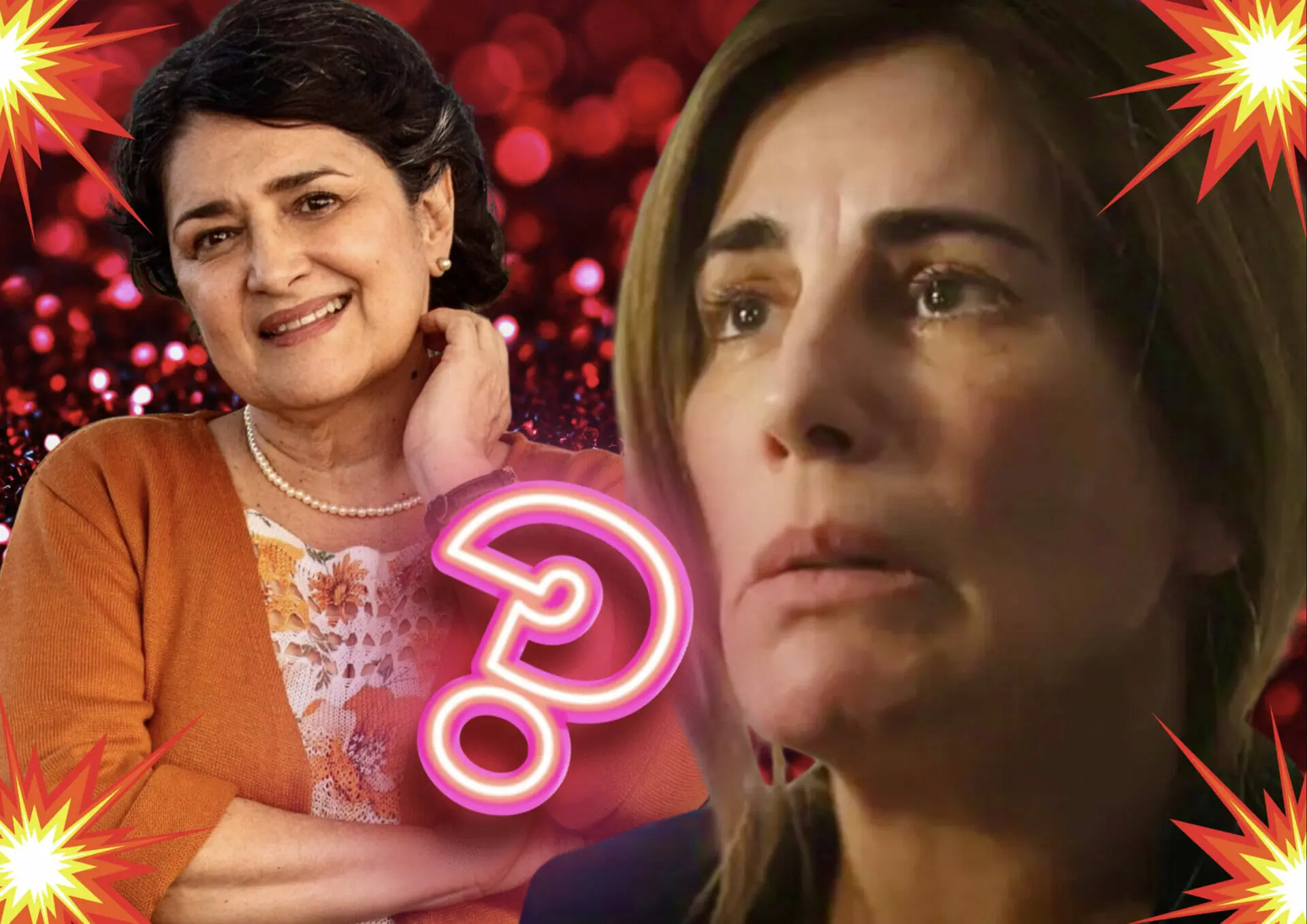 Irene (Gloria Pires) e Angelina (Inez Viana) em Terra e Paixão