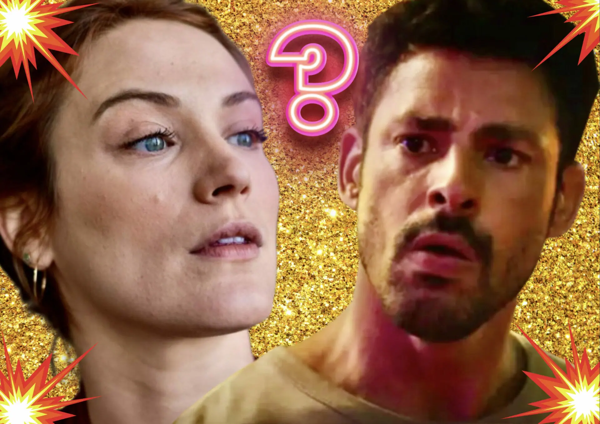 Caio (Cauã Reymond) e Agatha (Bianca Bin) em Terra e Paixão