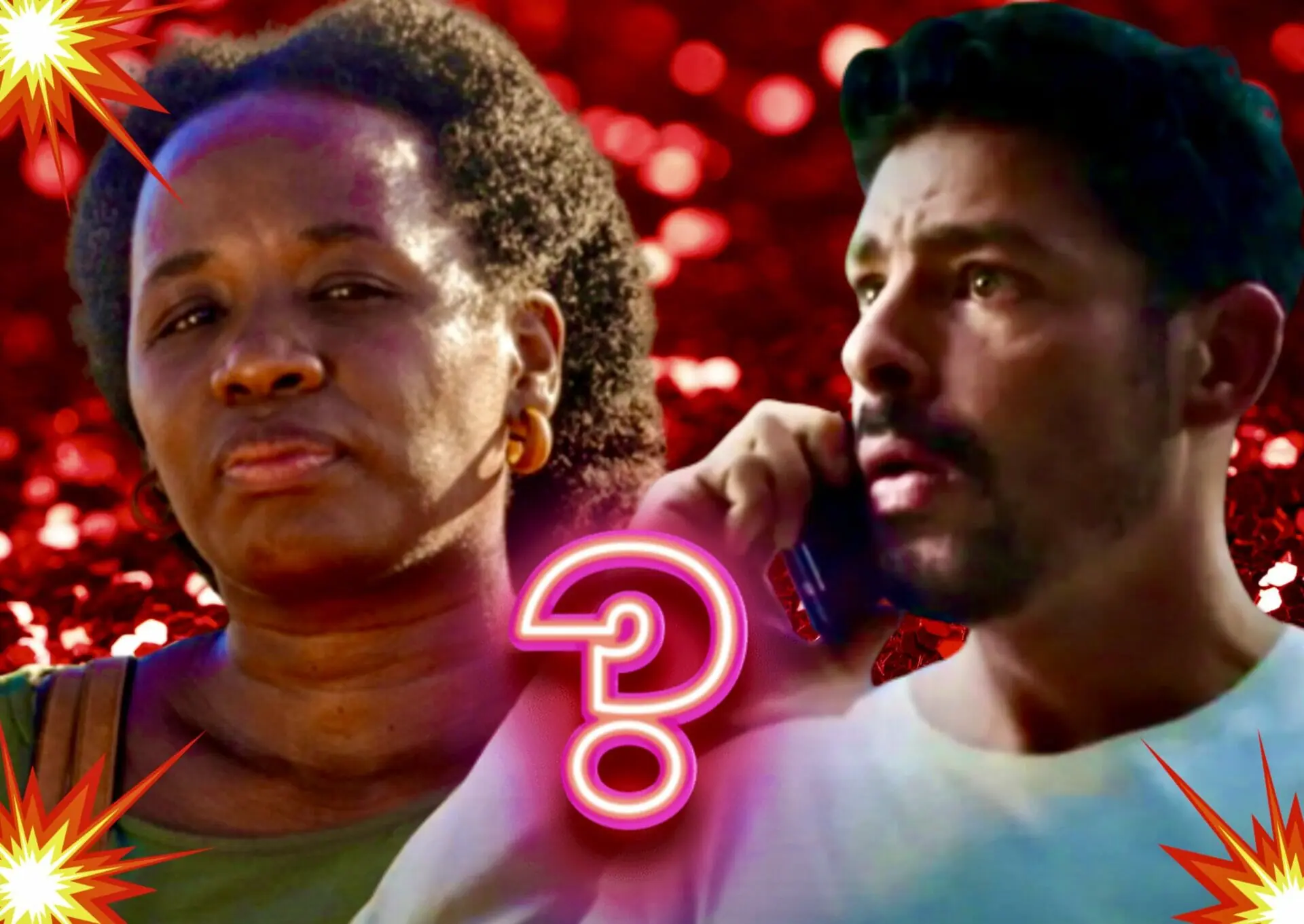 Jussara (Tatiana Tibúrcio) e Caio (Cauã Reymond) em Terra e Paixão
