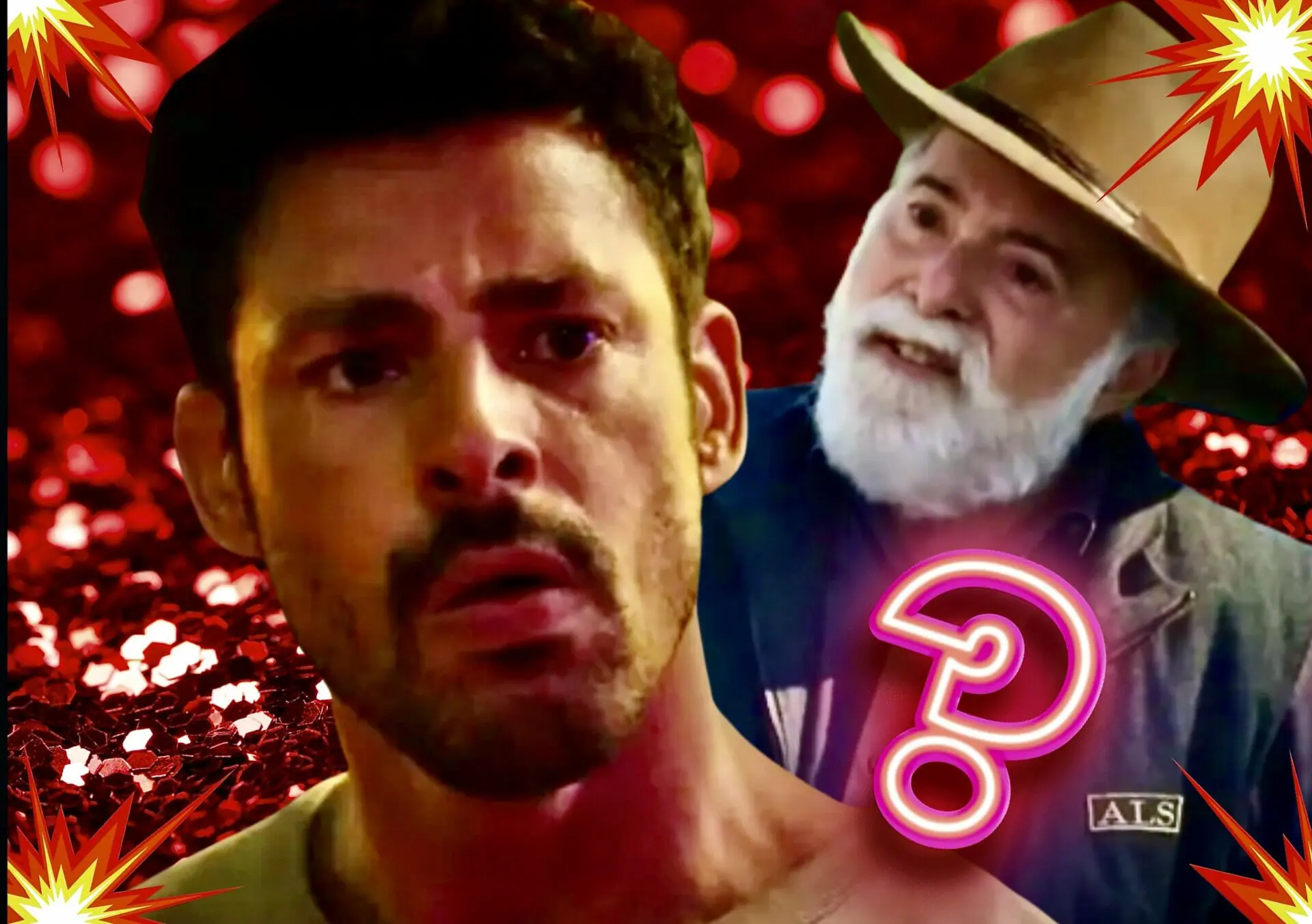 Antônio (Tony Ramos) e Caio (Cauã Reymond) em Terra e Paixão