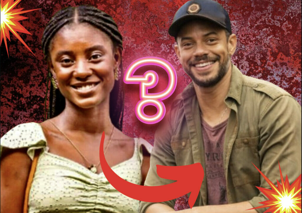 Jonatas (Paulo Lessa) e Menah (Camilla Damião) em Terra e Paixão