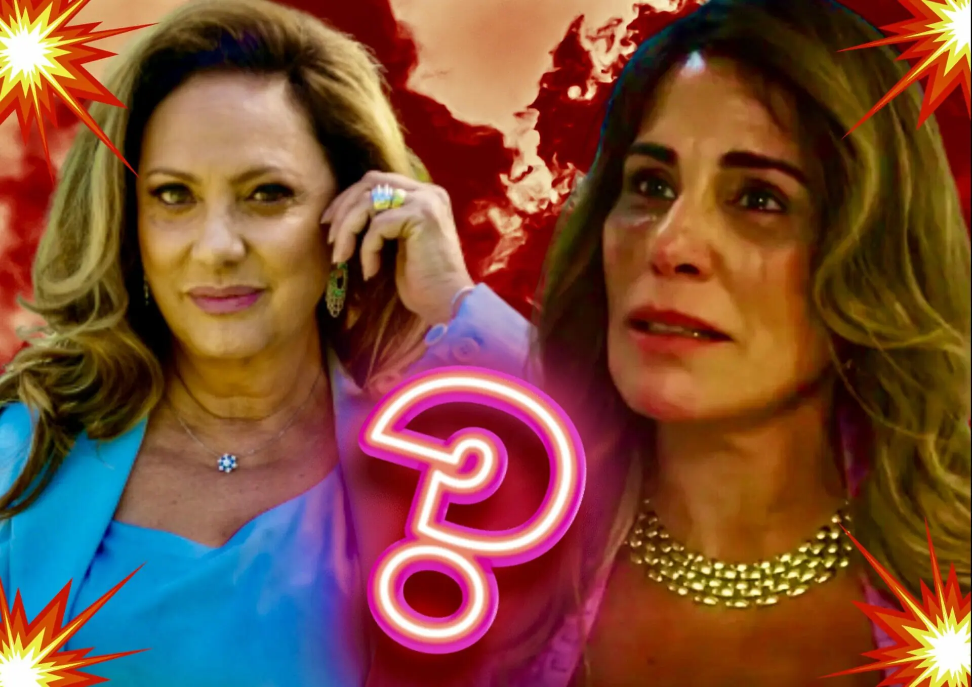 Irene (Gloria Pires) e Agatha (Eliane Giardini) de Terra e Paixão