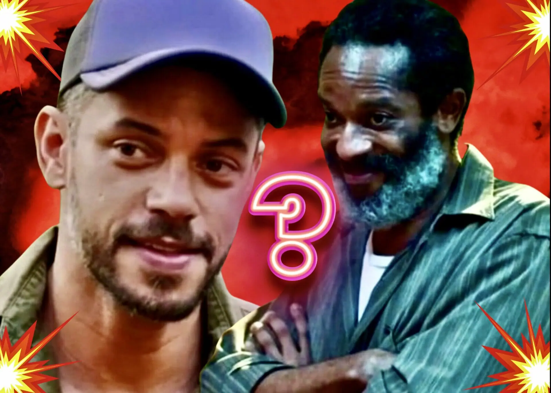 Gentil (Flávio Buraqui) e Jonatas (Paulo Lessa) em Terra e Paixão