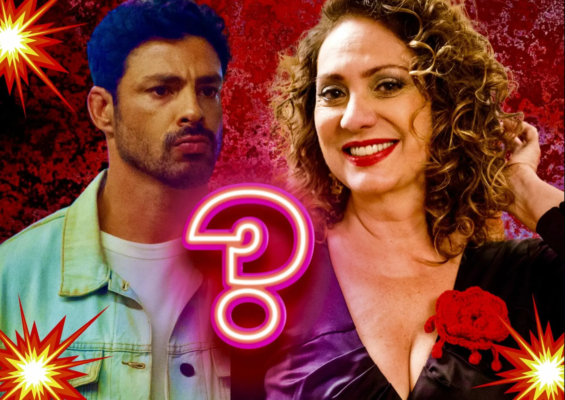 Agatha (Eliane Giardini) e Caio (Cauã Reymond) em Terra e Paixão