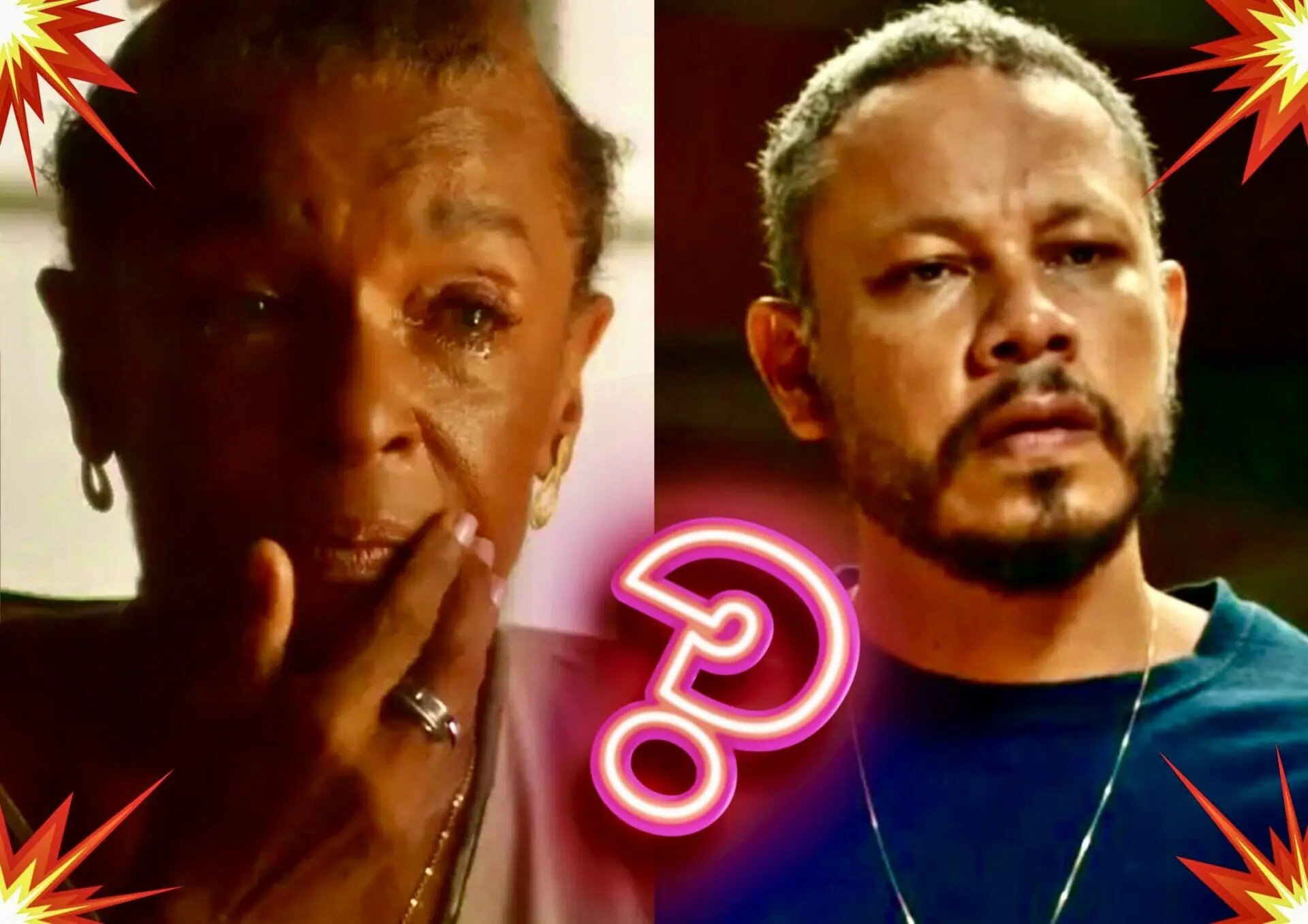 Marlene (Elisa Lucinda) e Carlão (Che Moais) em Vai na Fé