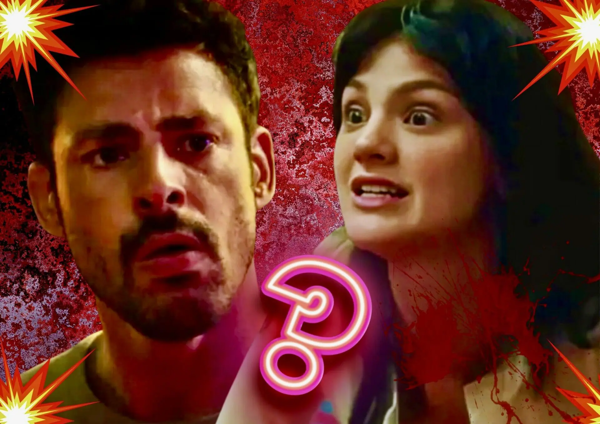 Petra (Débora Ozório) e Caio (Cauã Reymond) em Terra e Paixão