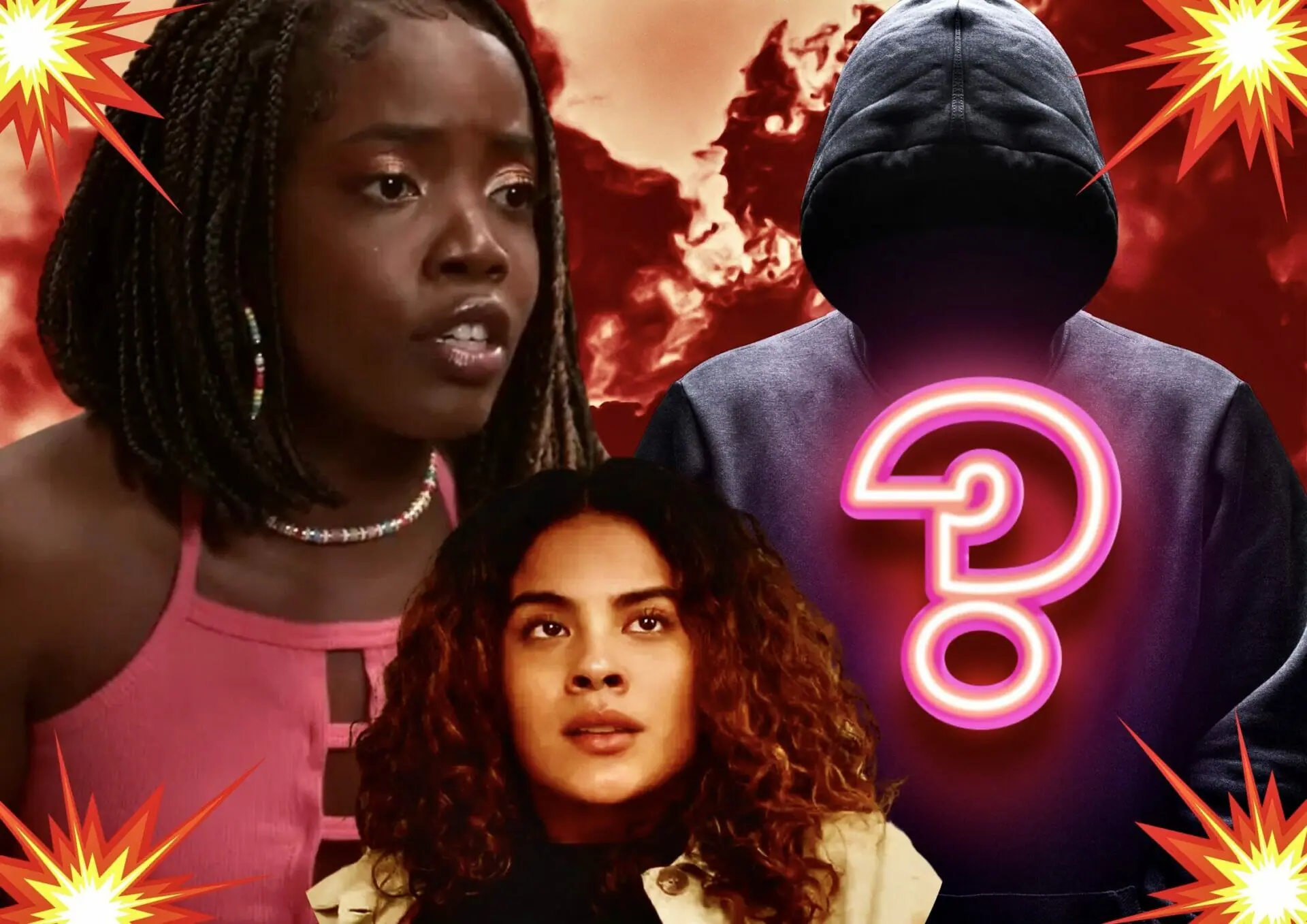 Kate (Clara Moneke) e Jenifer (Bella Campos) de Vai na Fé