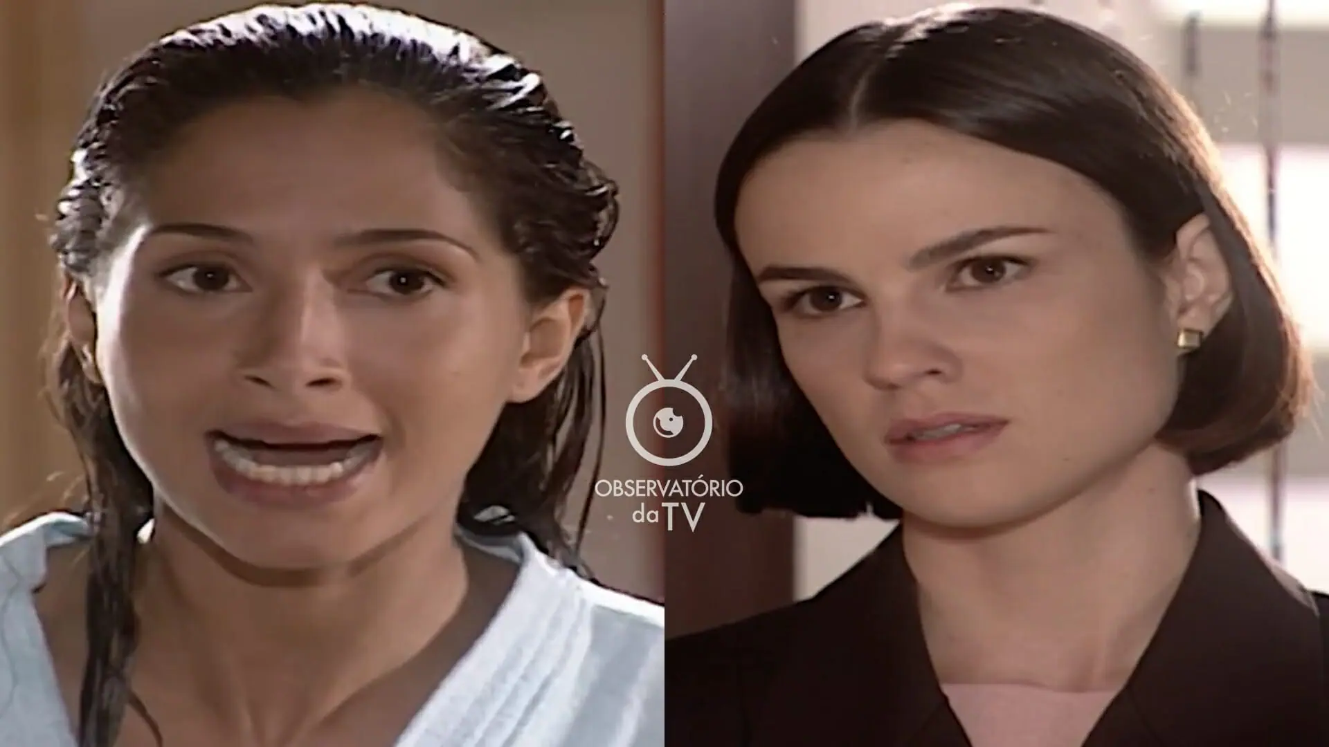 Luciana (Camila Pitanga) e Laura (Carolina Kasting) de Mulheres Apaixonadas