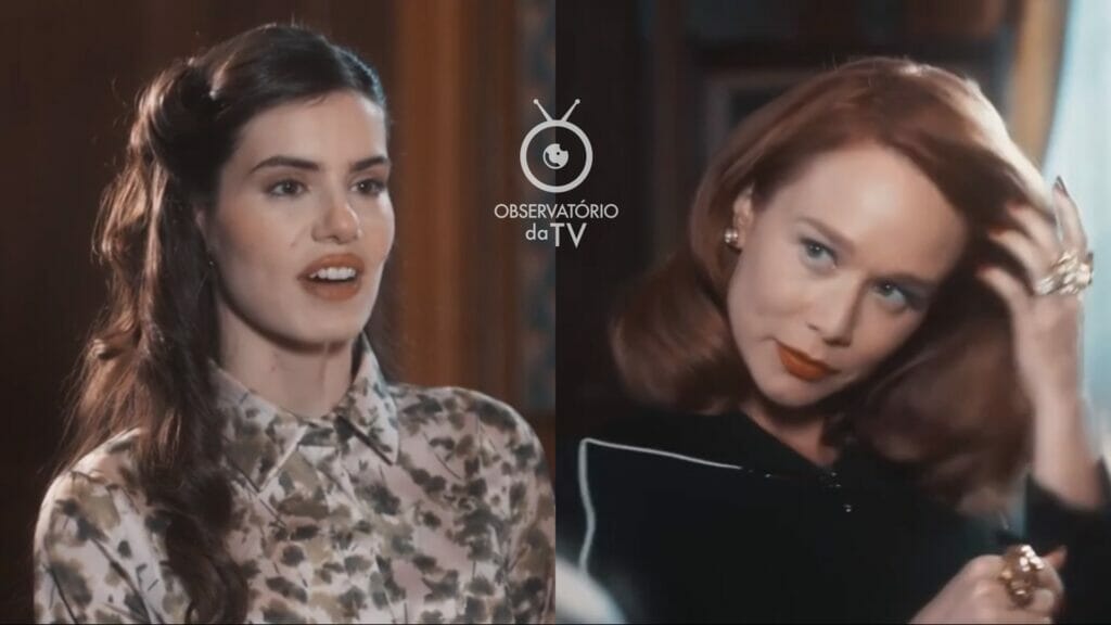 Marê (Camila Queiroz) e Gilda (Mariana Ximenes) de Amor Perfeito