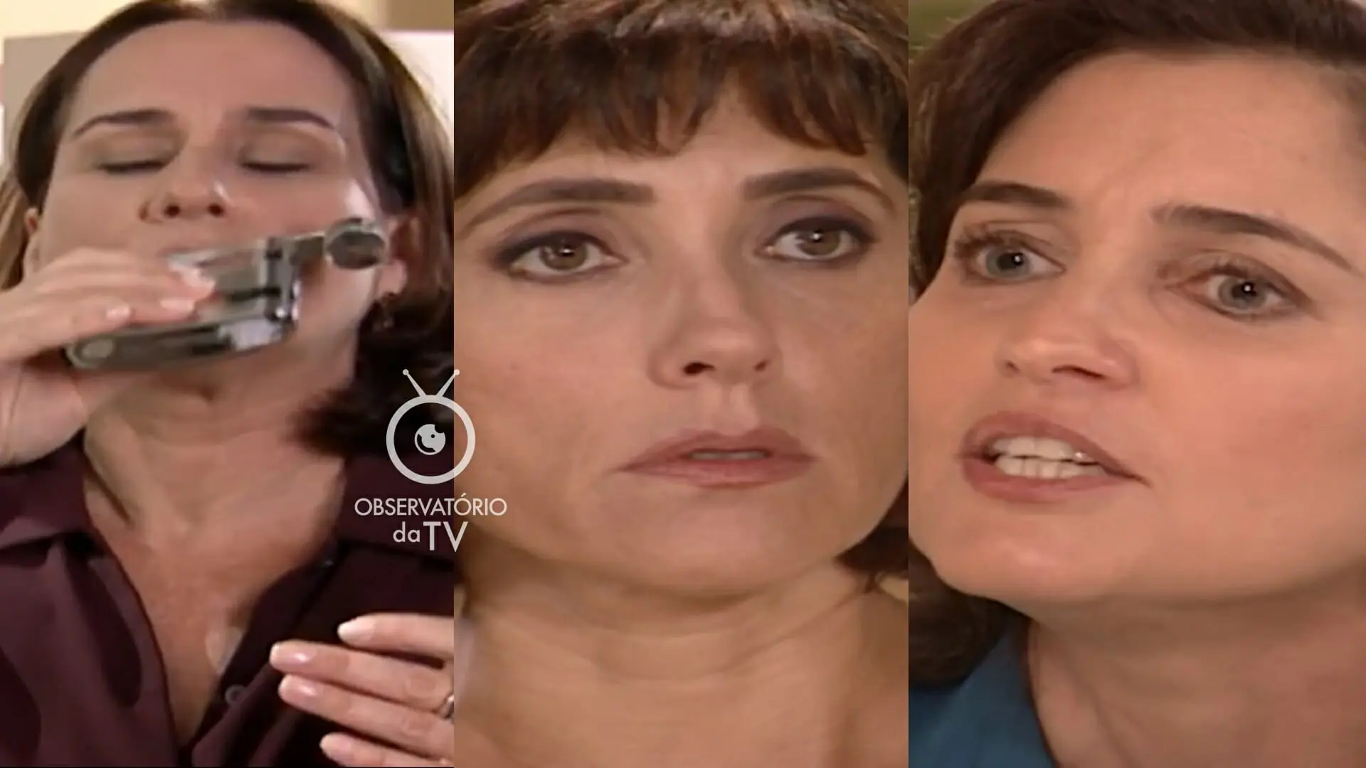 Santana (Vera Holtz), Helena (Christiane Torloni) e Margareth (Laura Lustosa) de Mulheres Apaixonadas