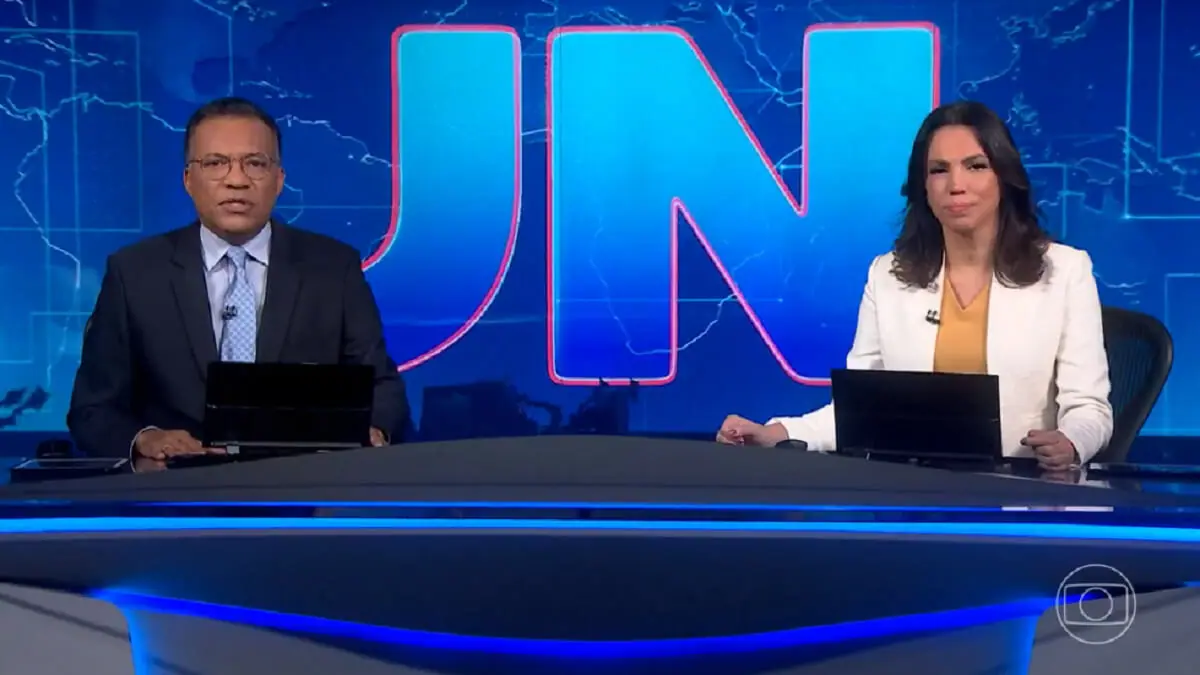Heraldo Pereira e Ana Paula Araújo no Jornal Nacional