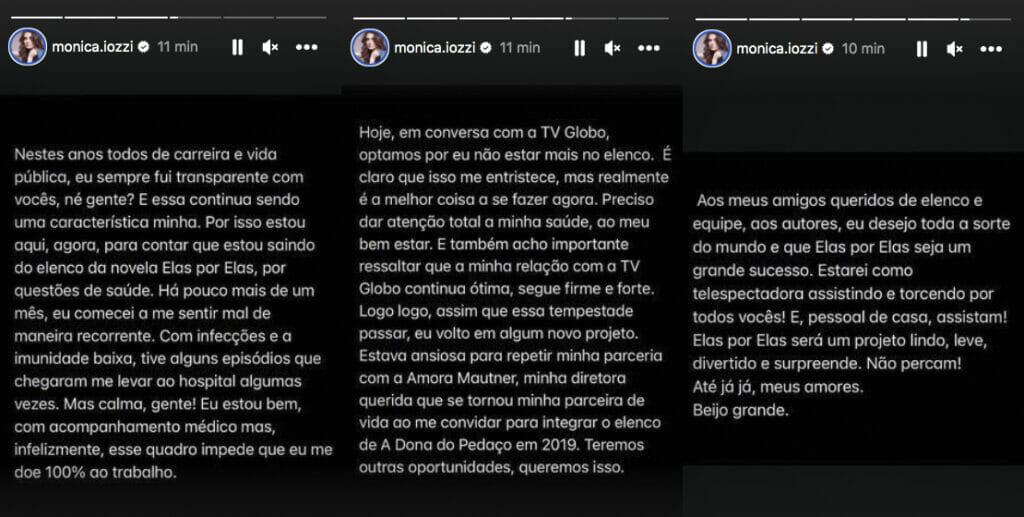 Monica Iozzi anuncia saída da novela Elas por Elas