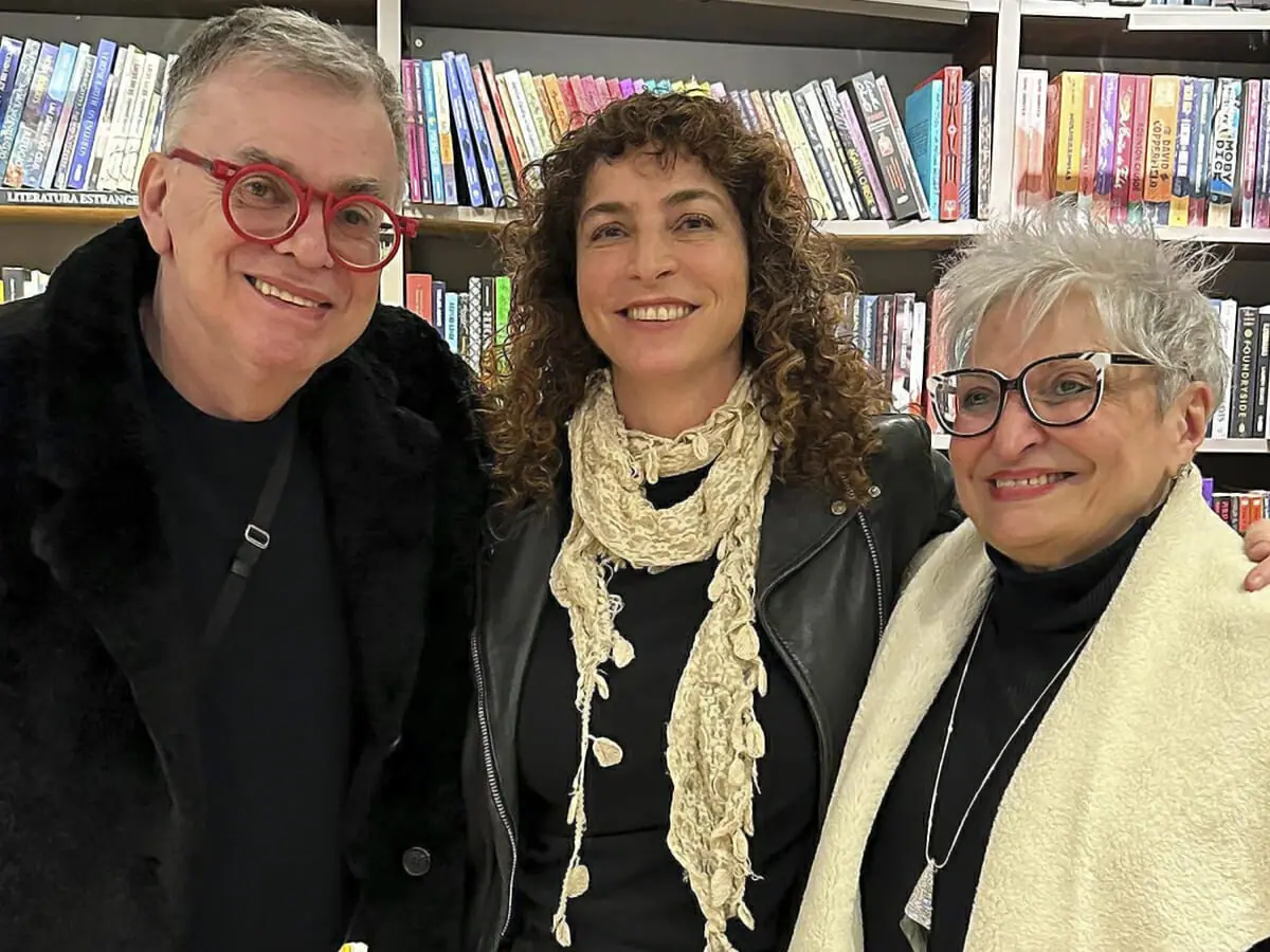 Os novelistas Walcyr Carrasco e Rosane Svartman e a professora Maria Immacolata Vassallo de Lopes