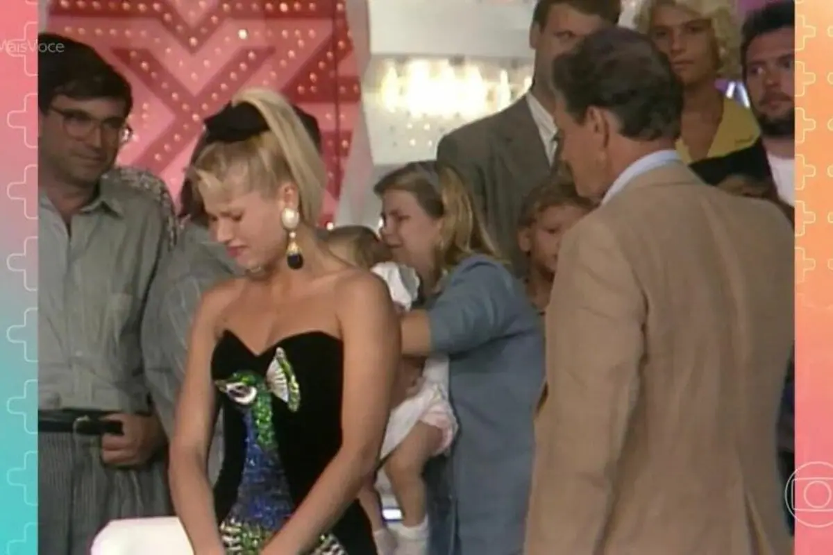 Xuxa e seu pai no último Xou da Xuxa