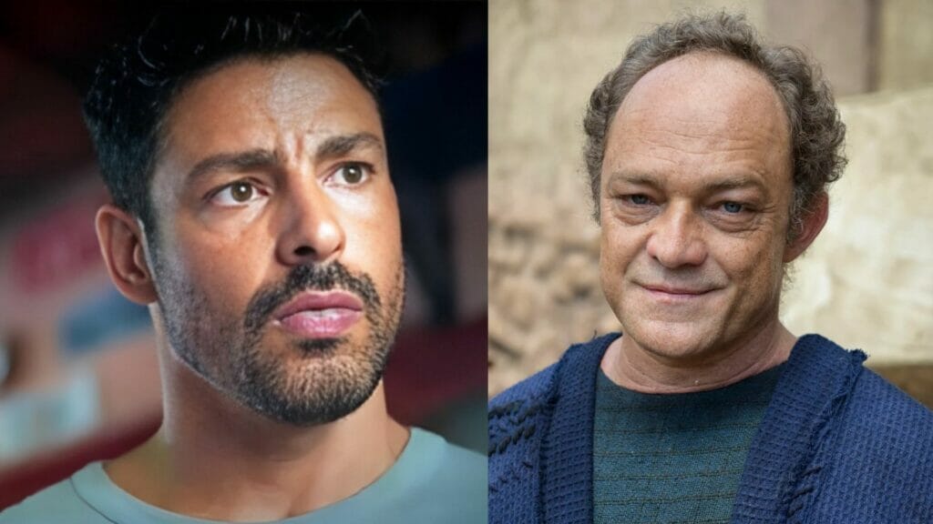 Caio (Cauã Reymond) e Ernesto (Eucir de Souza) em Terra e Paixão