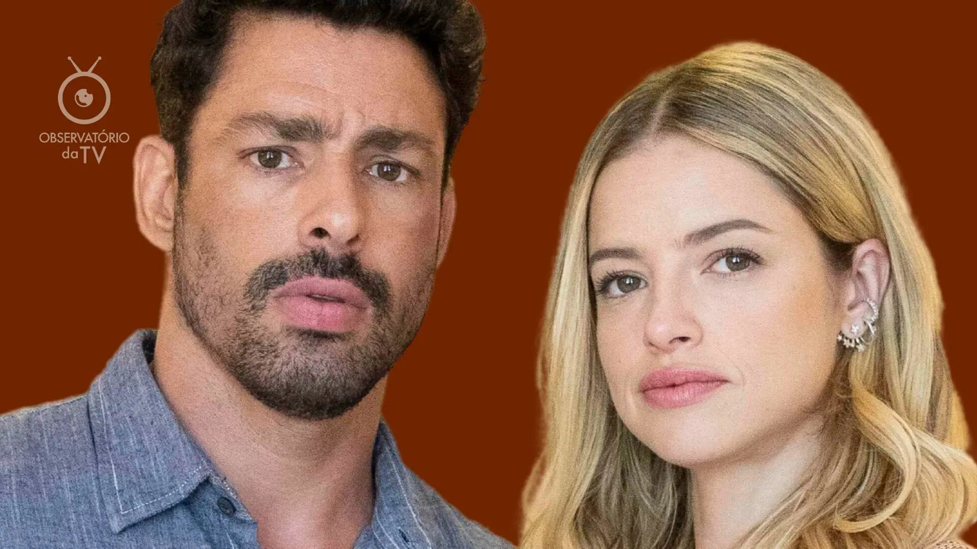 Caio (Cauã Reymond) e Graça (Agatha Moreira) em Terra e Paixão