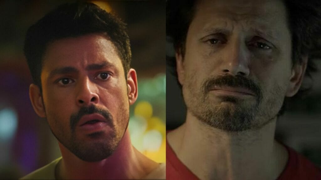 Caio (Cauã Reymond) e Gregório (Felipe Rocha) em Terra e Paixão
