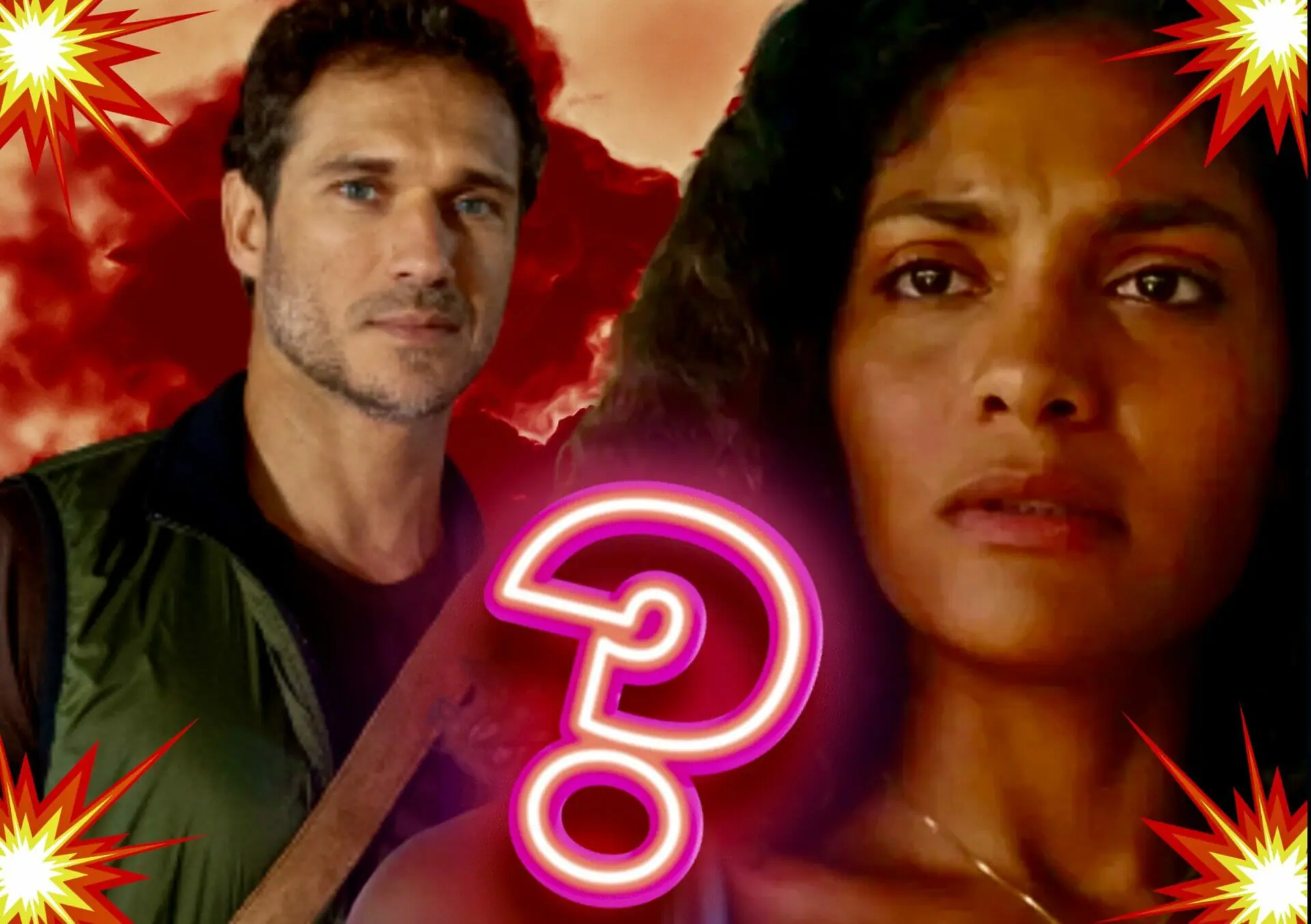 Vinícius (Paulo Rocha) e Aline (Barbara Reis) em Terra e Paixão