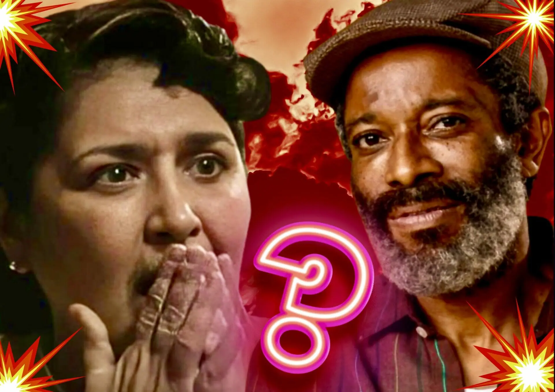Gentil (Flávio Bauraqui) e Angelina (Inez Viana) em Terra e Paixão
