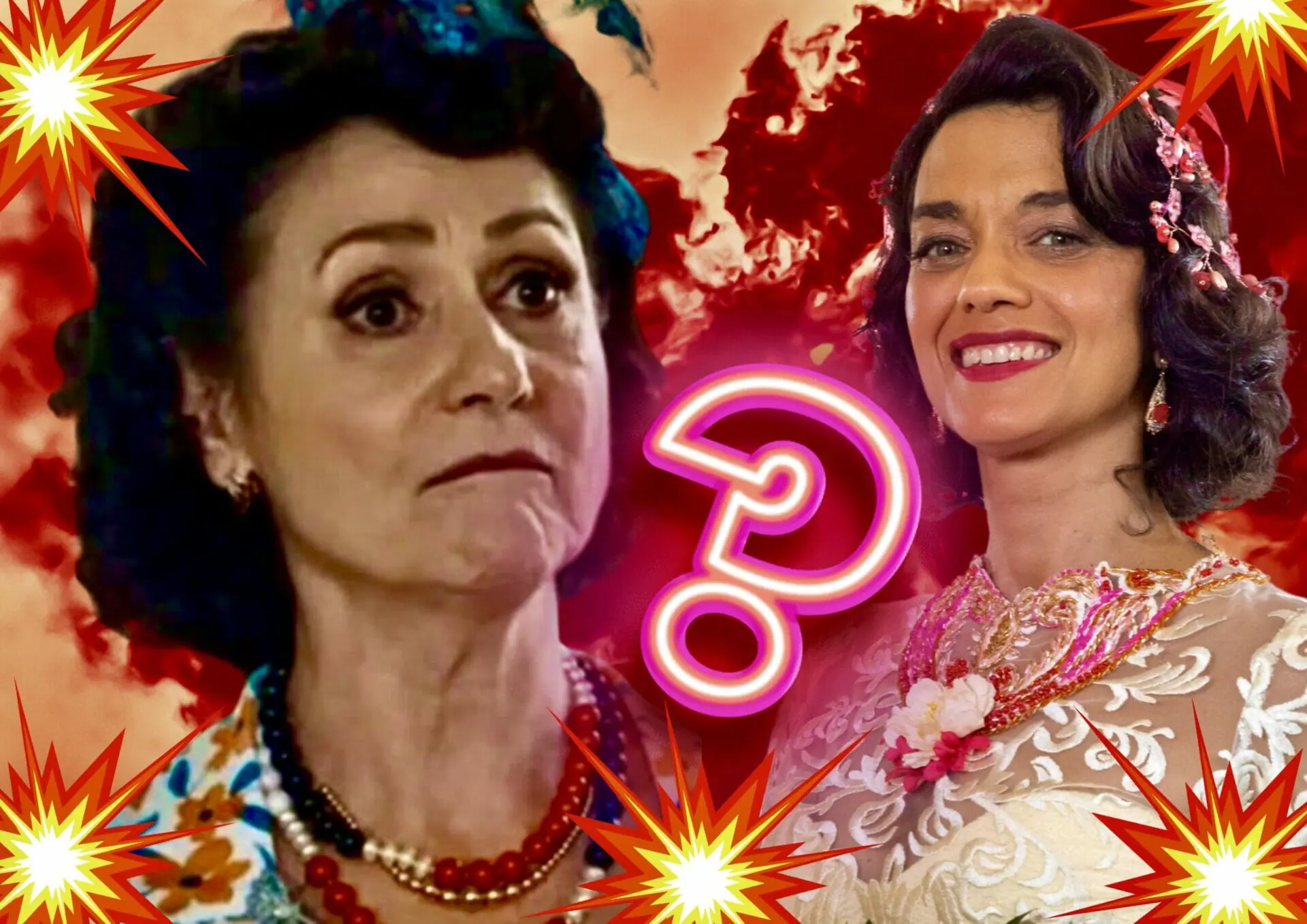 Verônica (Ana Cecília Costa) e Cândida (Zezé Polessa) em Amor Perfeito