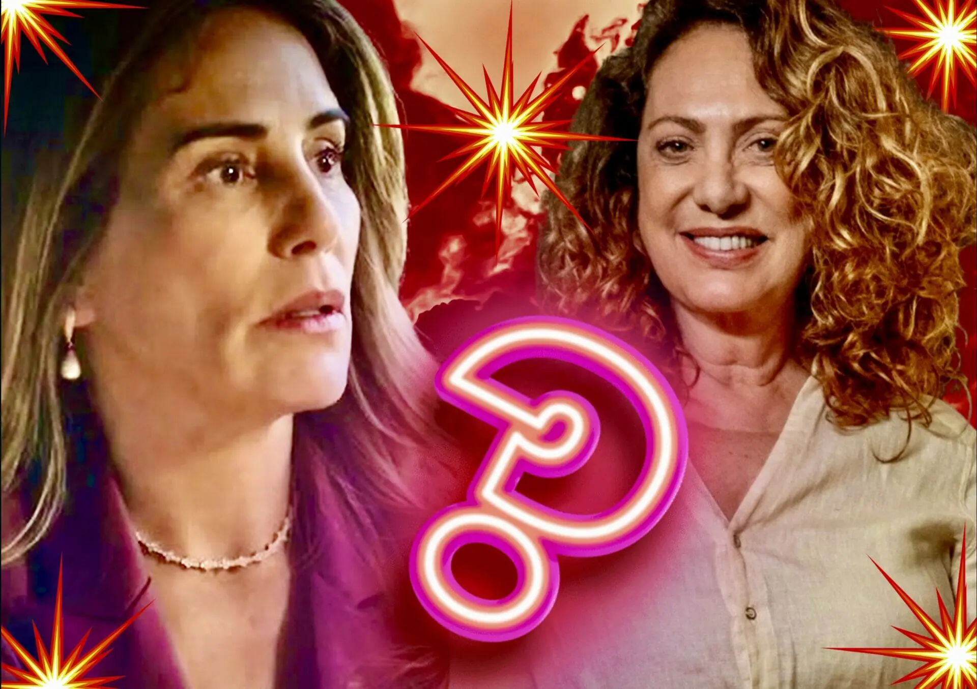 Irene (Gloria Pires) e Agatha (Eliane Giardini) de Terra e Paixão