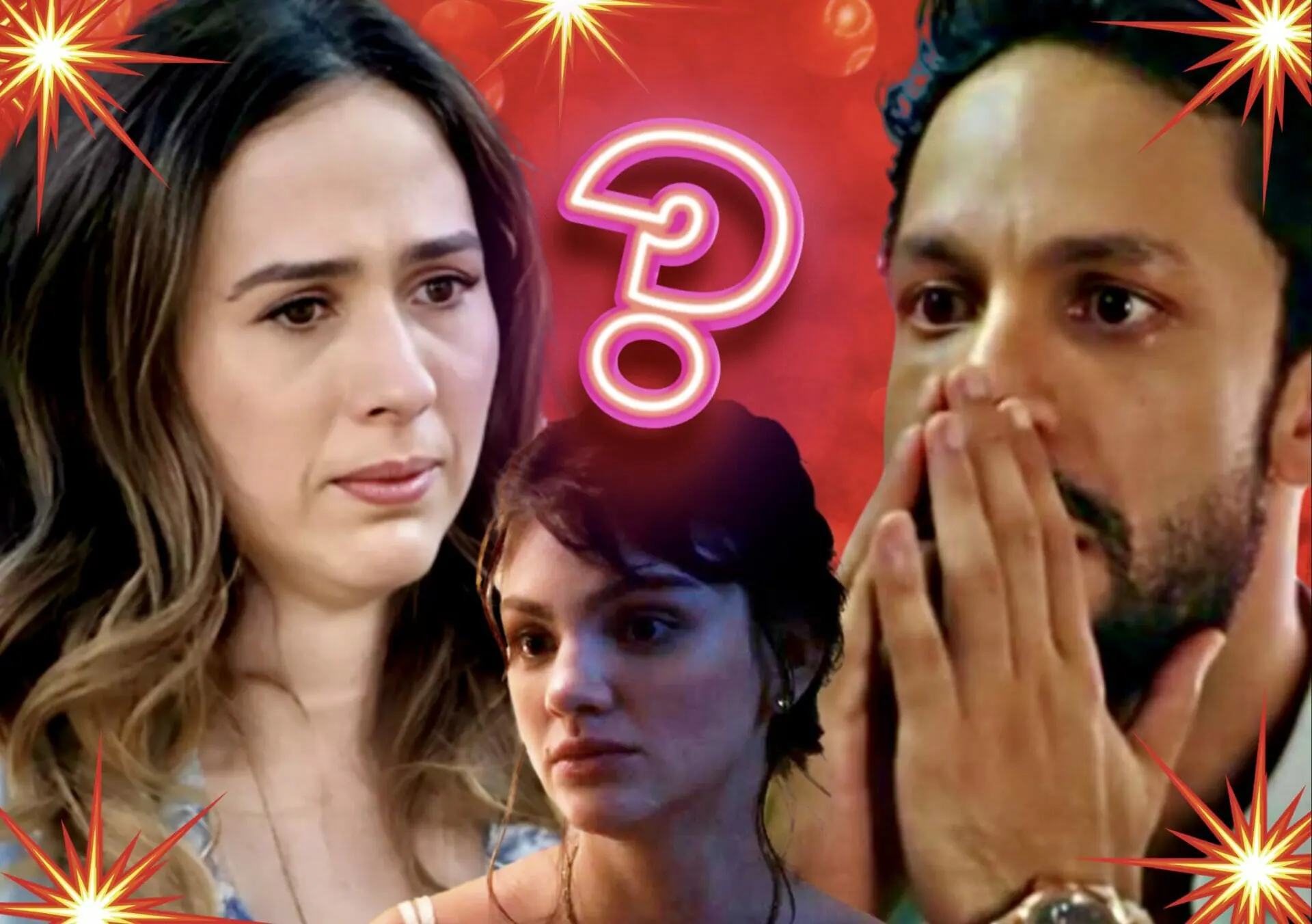 Anely (Tatá Werneck), Petra (Débora Ozório) e Luigi (Rainer Cadete) de Terra e Paixão