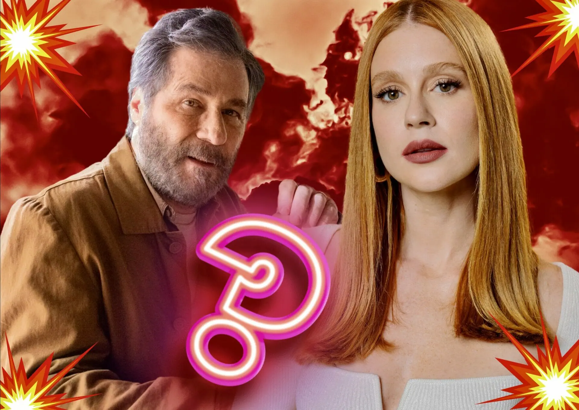 César Montebello (Leopoldo Pacheco). e Preciosa (Marina Ruy Barbosa) em Fuzuê