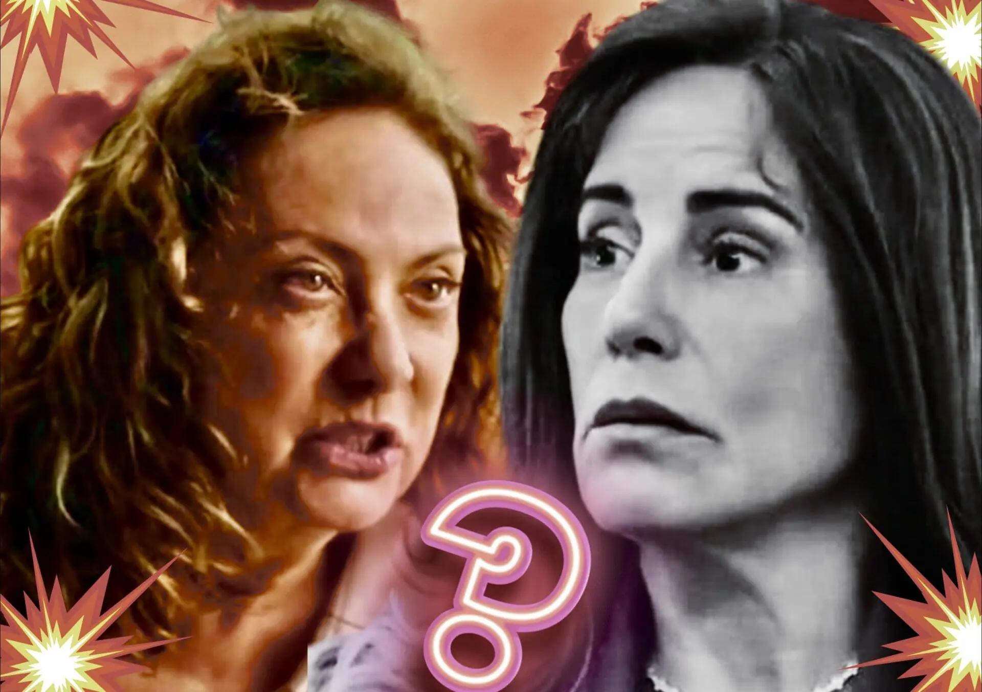 Irene (Gloria Pires) e Agatha (Eliane Giardini) em Terra e Paixão