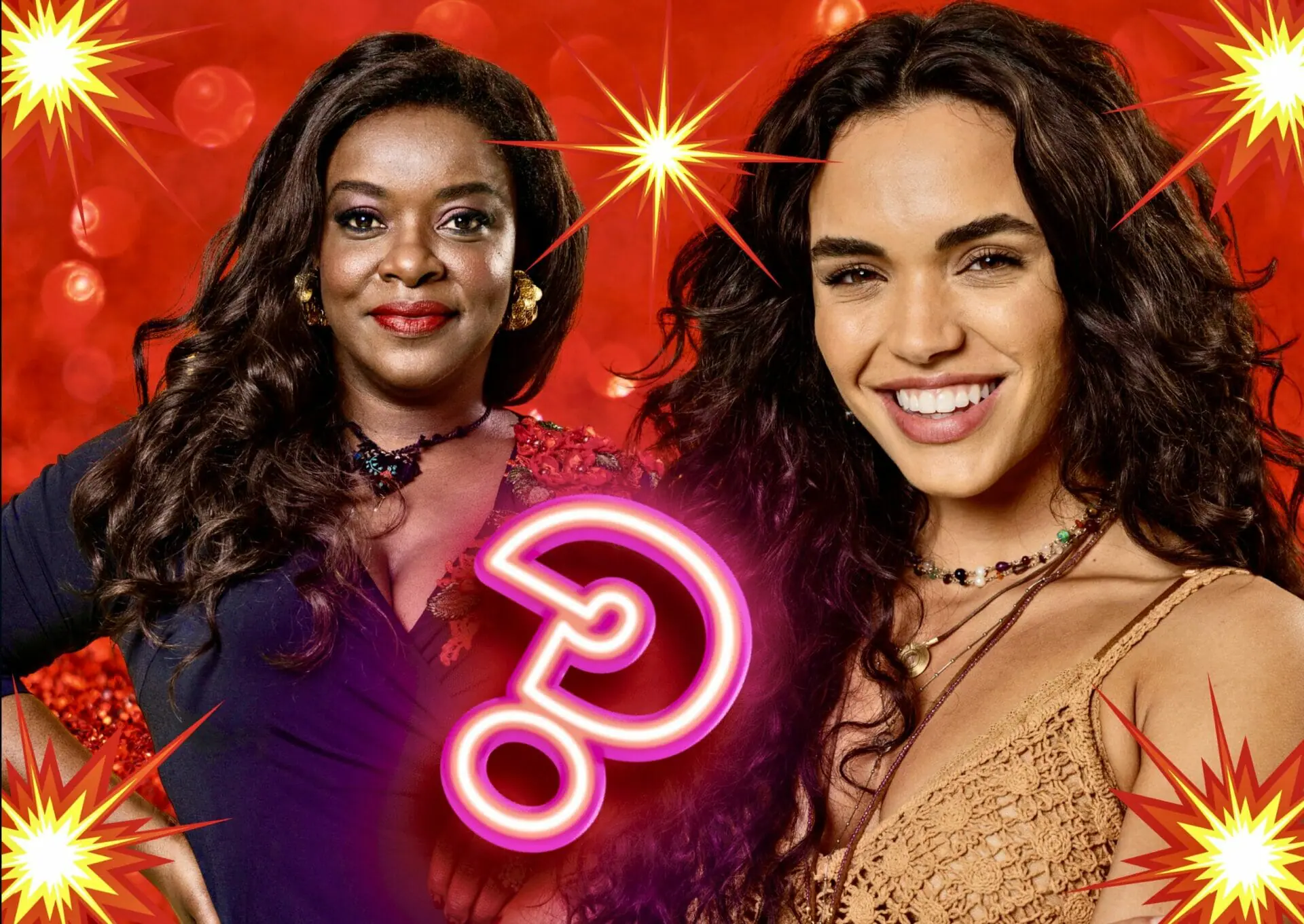 Luna (Giovana Cordeiro) e Maria Navalha (Olívia Araújo) de Fuzuê