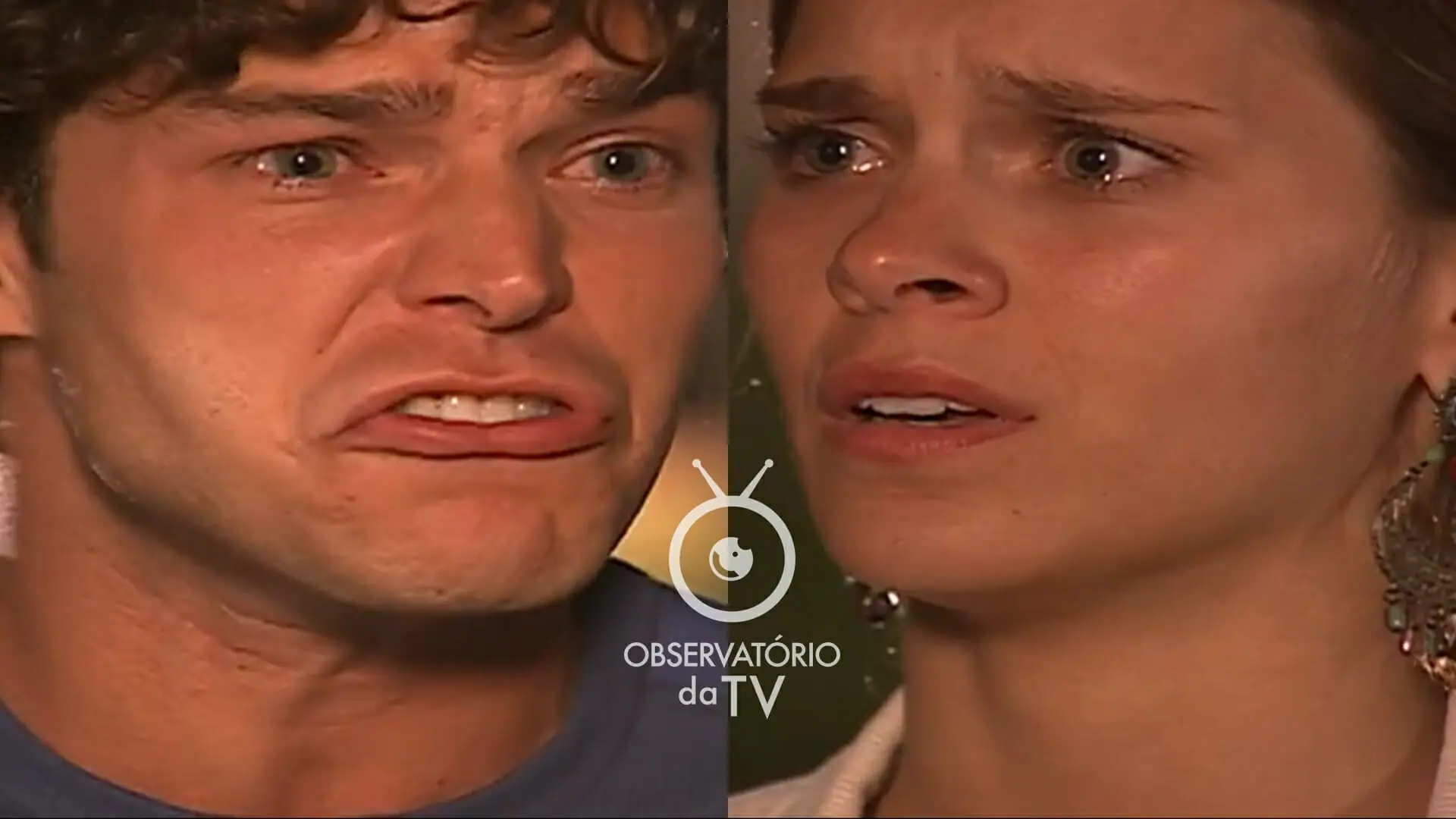 Cláudio (Erik Marmo) e Edwiges (Carolina Dieckmann) de Mulheres Apaixonadas