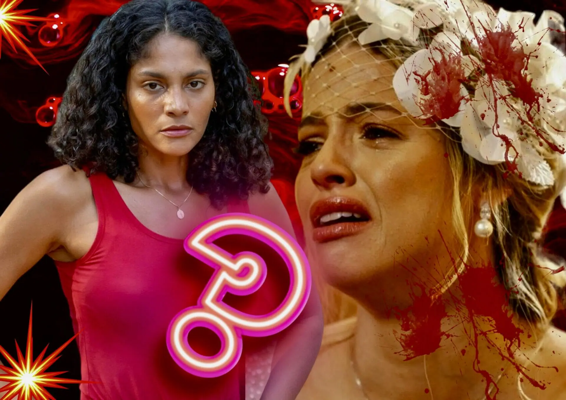 Aline (Barbara Reis) e Graça (Agatha Moreira) de Terra e Paixão