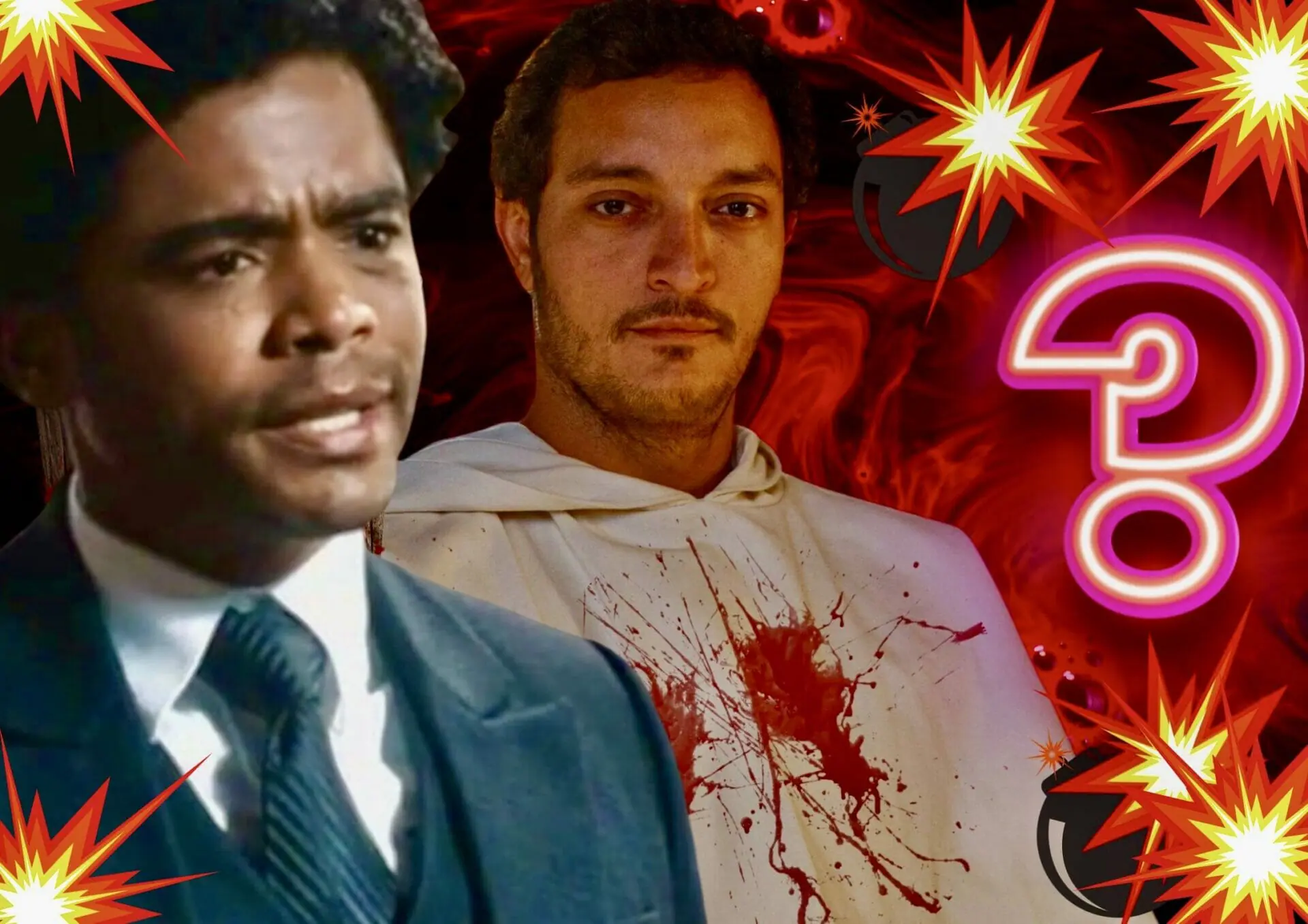 Orlando (Diogo Almeida) e Frei João (Allan Souza Lima) em Amor Perfeito