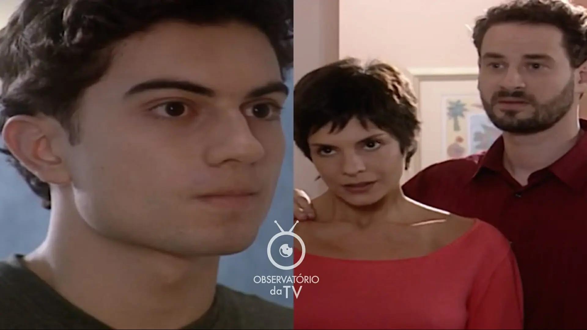 Fred (Pedro Furtado), Raquel (Helena Ranaldi) e Marcos (Dan Stulbach) de Mulheres Apaixonadas