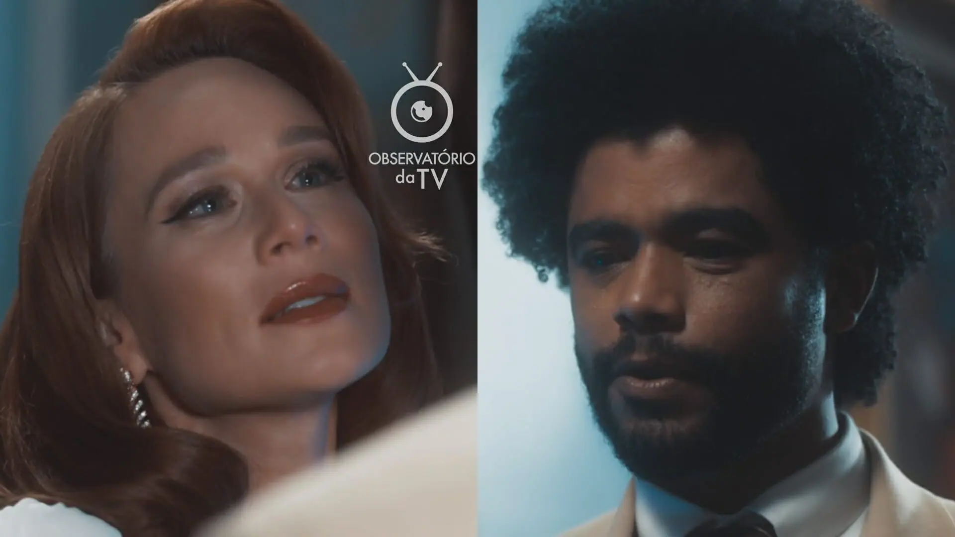 Gilda (Mariana Ximenes) e Orlando (Diogo Almeida) de Amor Perfeito